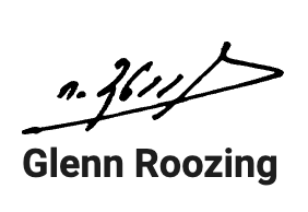 Handtekening Glenn Roozing